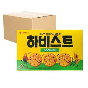 [박스]롯데제과 하비스트 달콤고소300g 12회사 간식 대용량